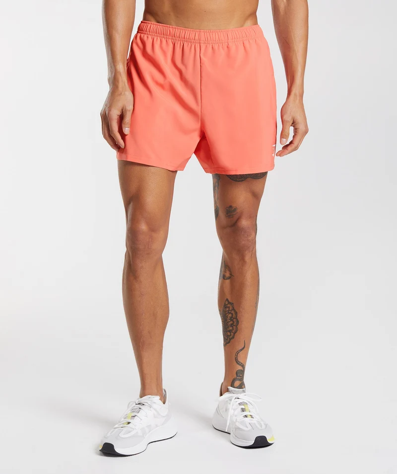 Gymshark Arrival 5" Shorts - Orange