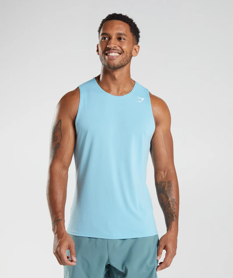Gymshark Arrival Tank - Iceberg Blue