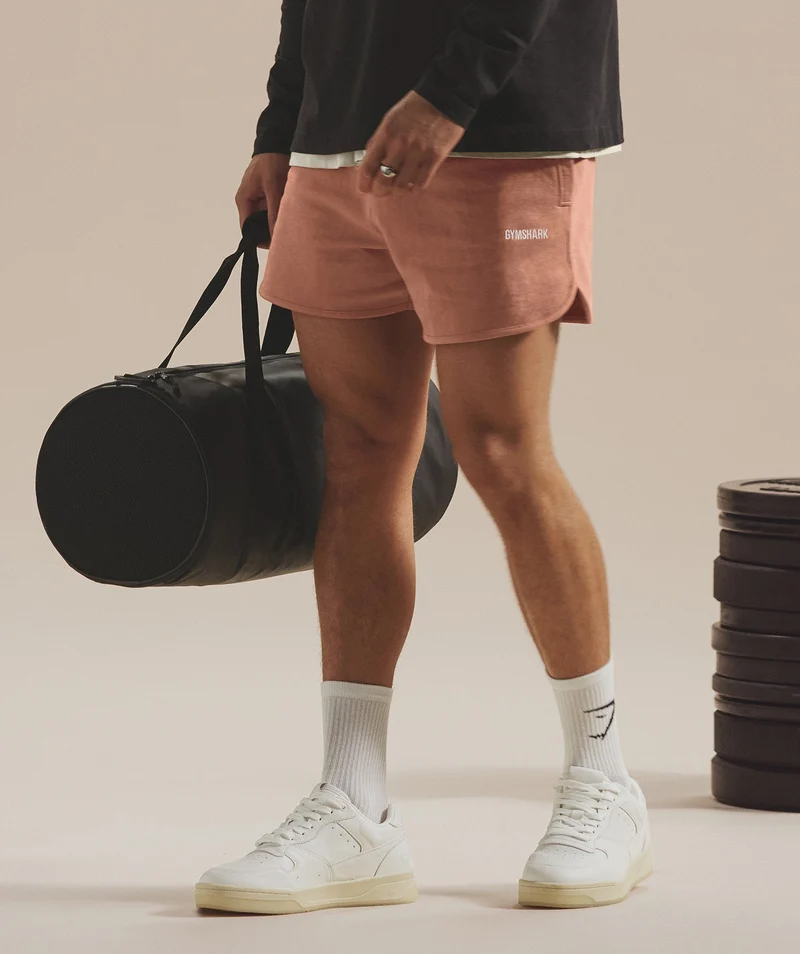 Gymshark Rest Day Sweats 4" Short - Toffee Brown
