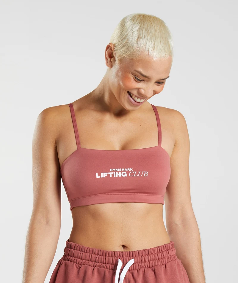 Gymshark Social Club Bandeau - Brown
