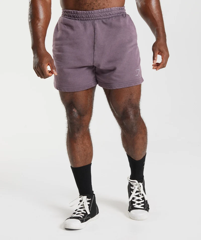 Gymshark Power Washed 5" Shorts - Musk Lilac