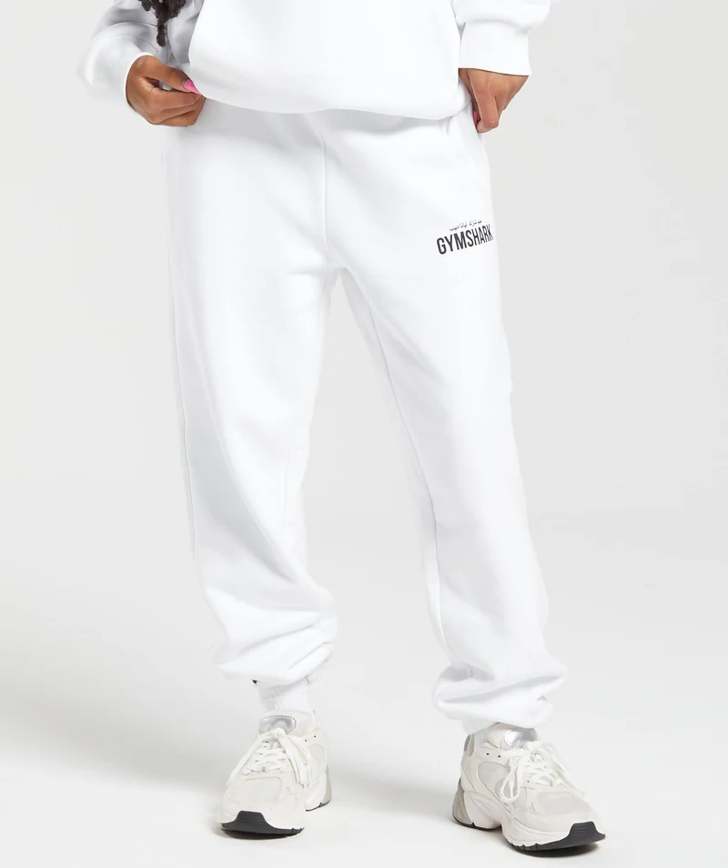 Gymshark X Leana Deeb Oversized Joggers - White
