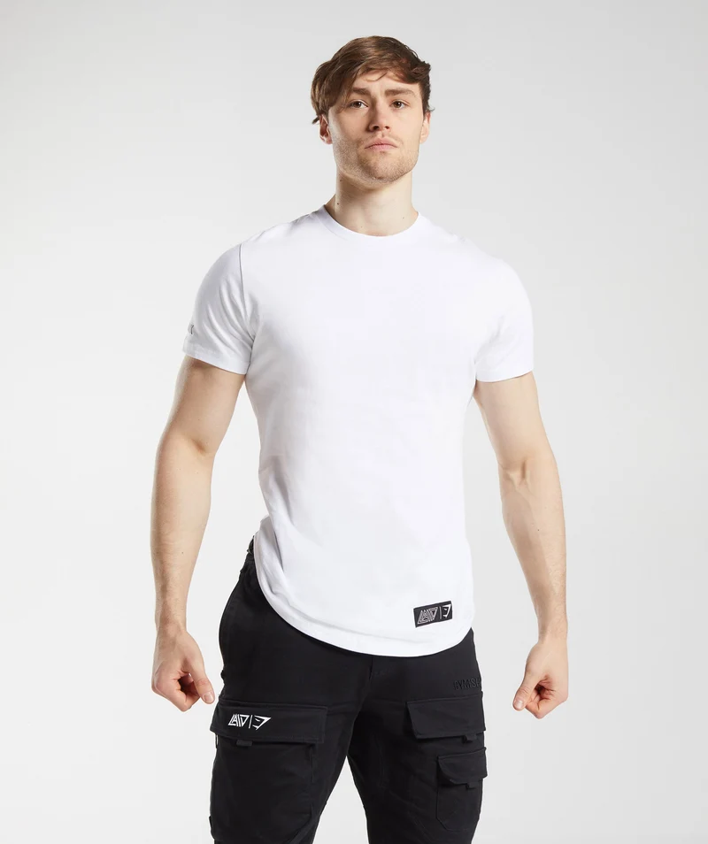 Gymshark x David Laid T-Shirt - White