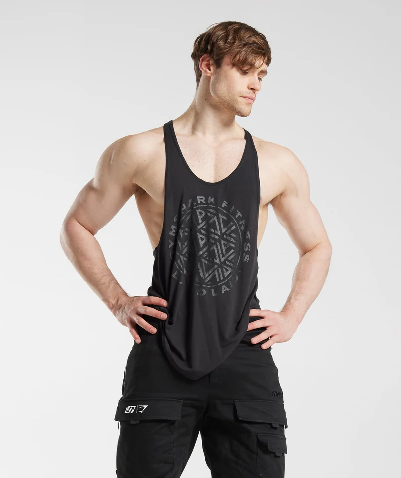 Gymshark x David Laid Stringer - Black