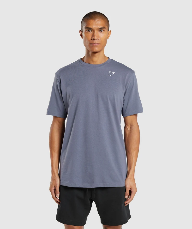 Gymshark Crest T-Shirt - Purple