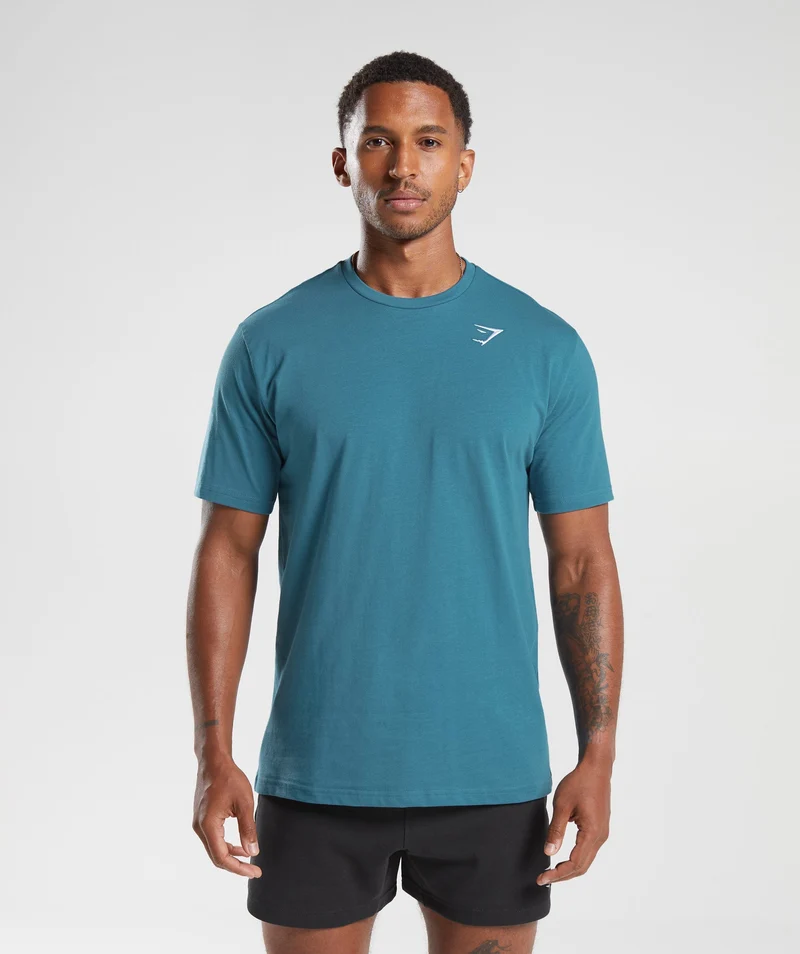 Gymshark Crest T-Shirt - Blue