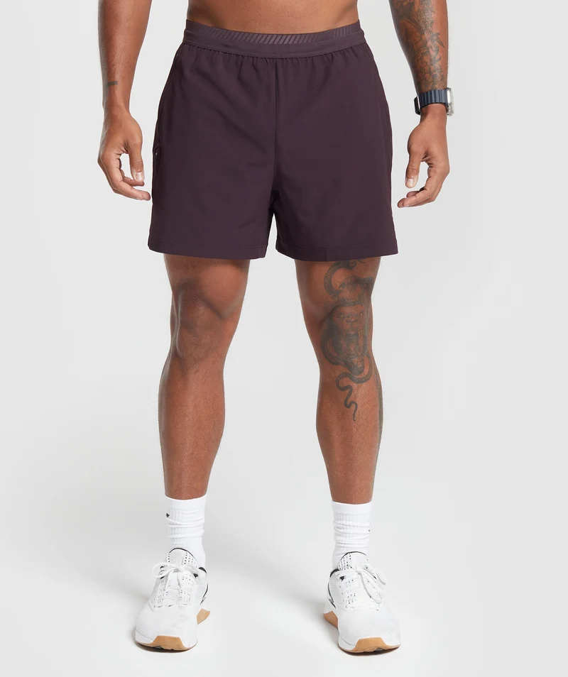 Gymshark Apex 5" Hybrid Short - Plum Brown