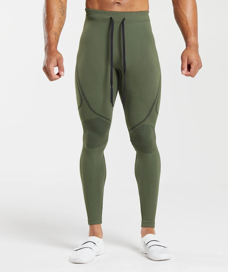 Gymshark 315 Seamless Tight - Winter Olive/Black