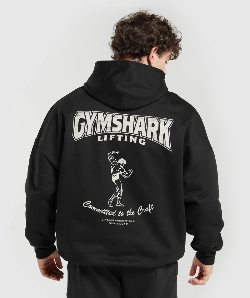 Gymshark Committed to the Craft Oversized Hoodie - Black