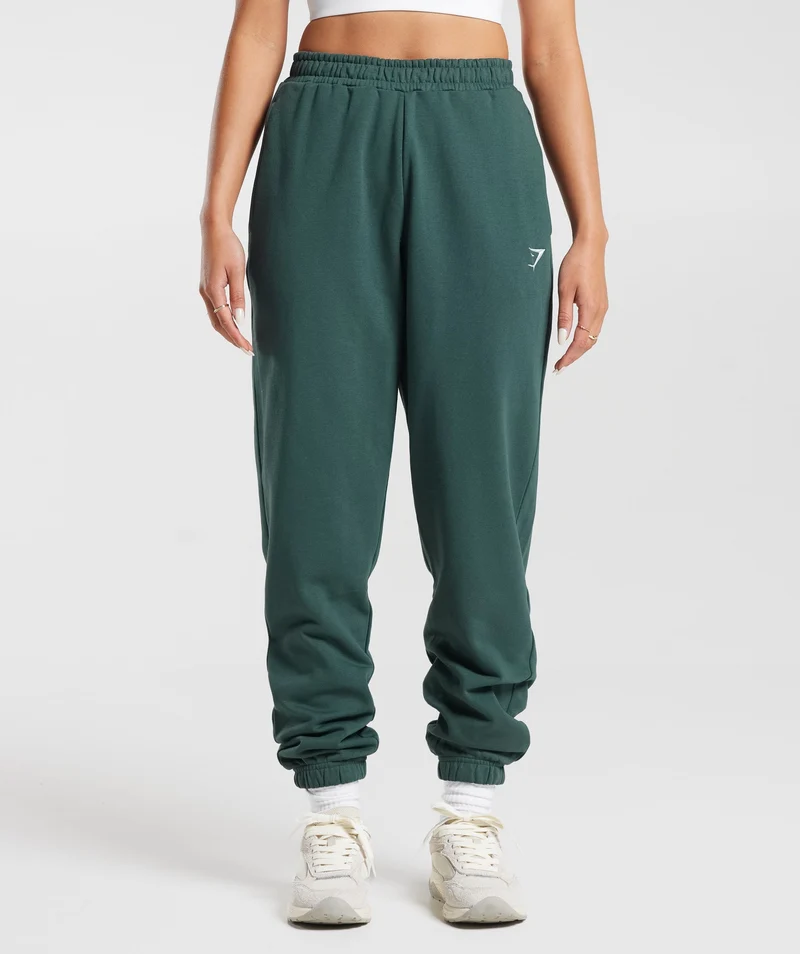 Gymshark Training Regular Fleece Joggers - Fog Green