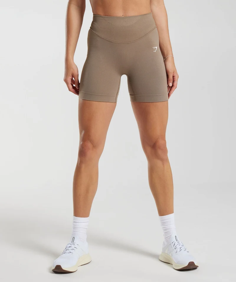 Gymshark Sweat Seamless Shorts - Brown