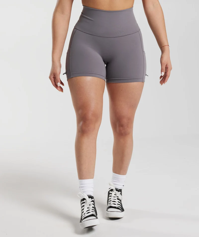 Gymshark Legacy Ruched Tight Shorts - Grey