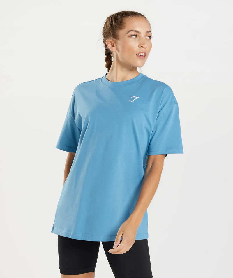 Gymshark Training Oversized T-Shirt - Blue