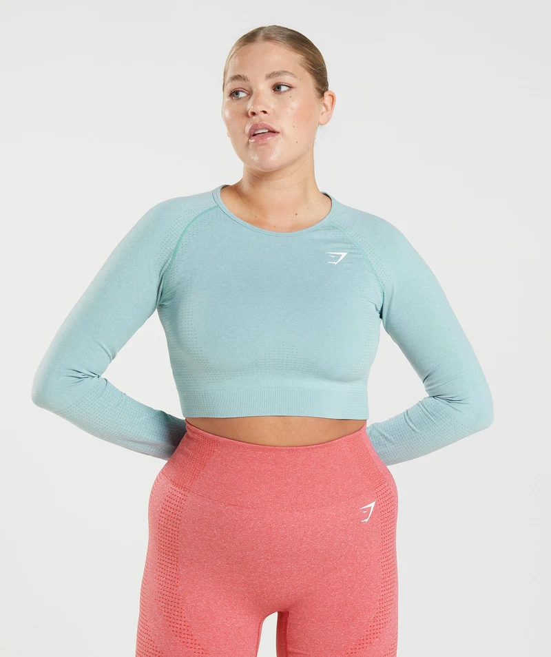 Gymshark Vital Crop Top - Blue