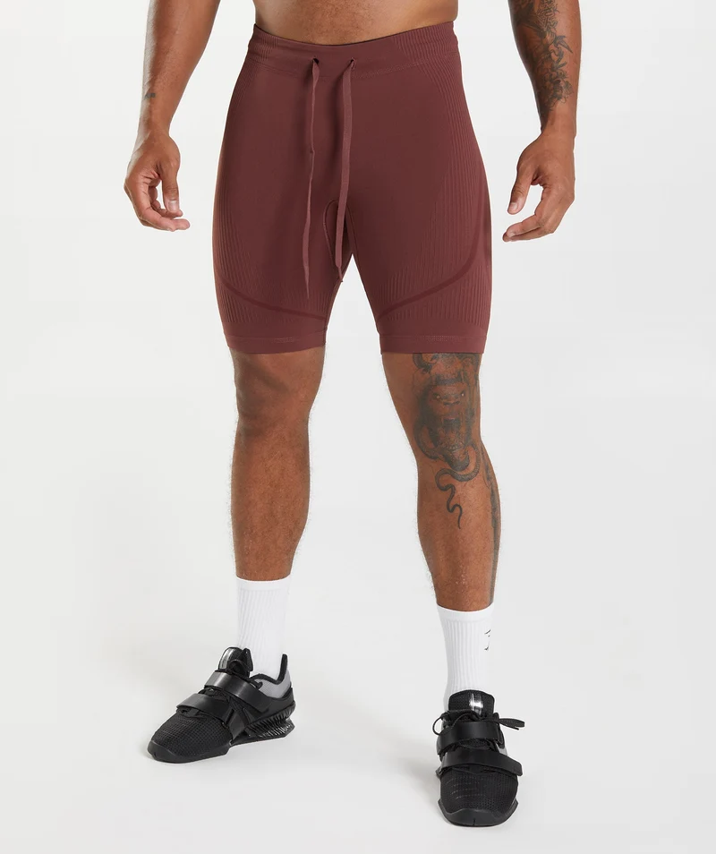 Gymshark 315 Seamless Shorts - Brown