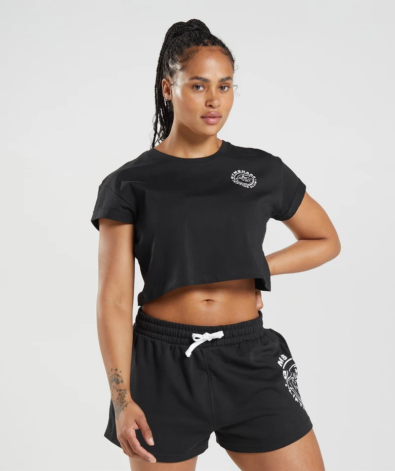 Gymshark Legacy Crop Top - Black