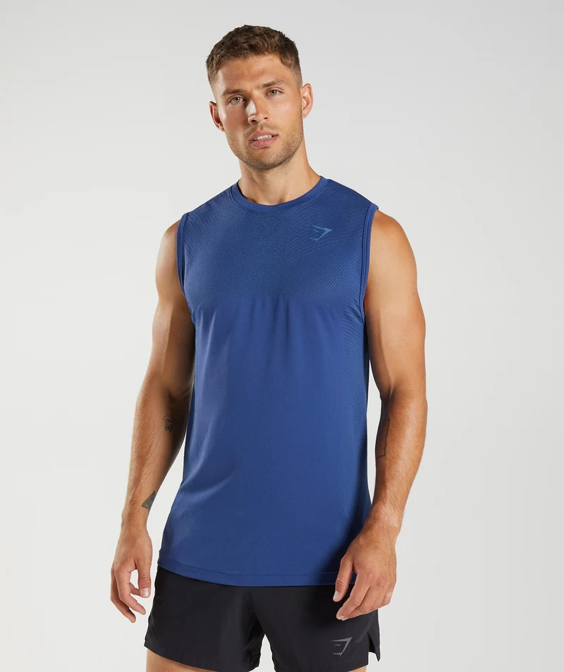 Gymshark Apex Tank - Stellar Blue/Lakeside Blue