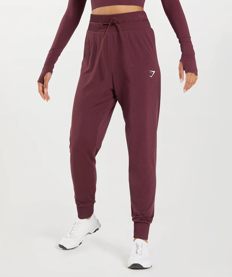 Gymshark Vital Seamless 2.0 Jogger - Baked Maroon/ Marl