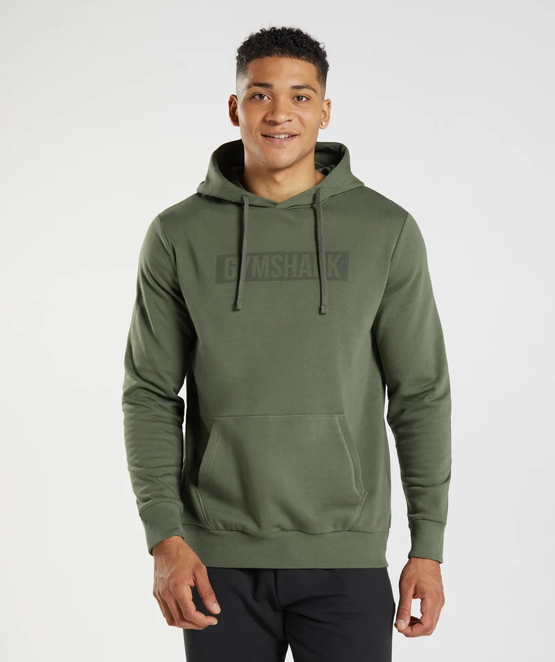 Gymshark Block Hoodie - Core Olive