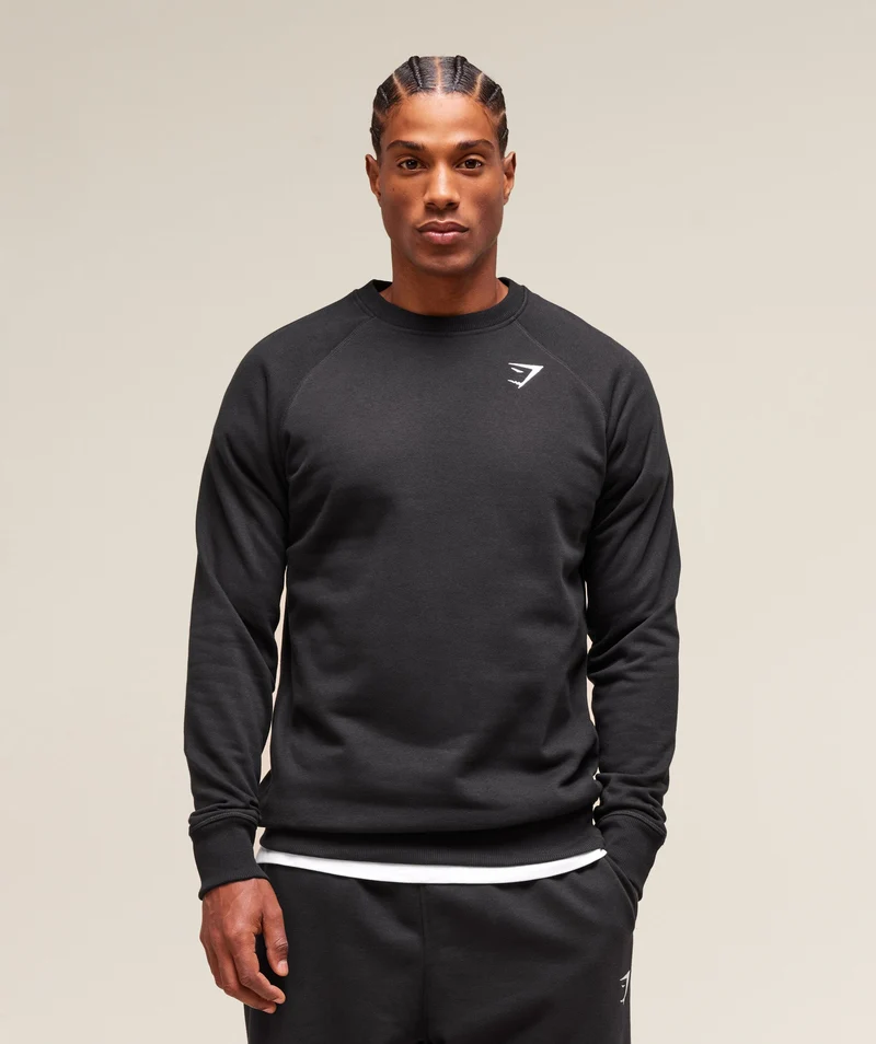 Gymshark Crest Crew - Black