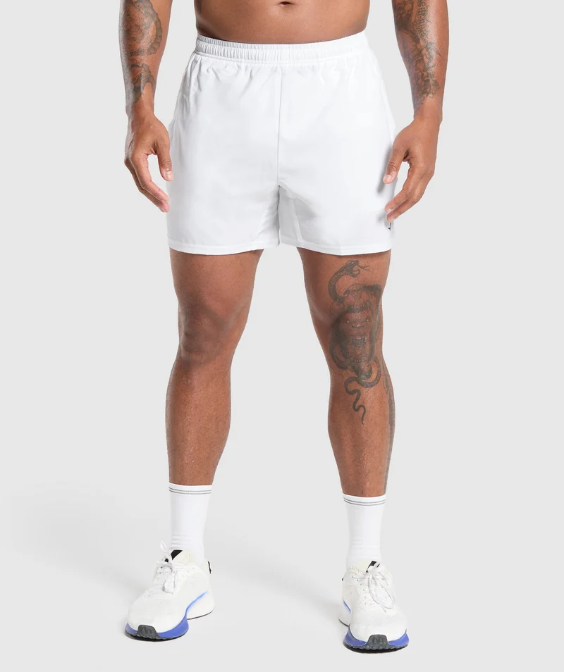 Gymshark Arrival 5" Shorts - White
