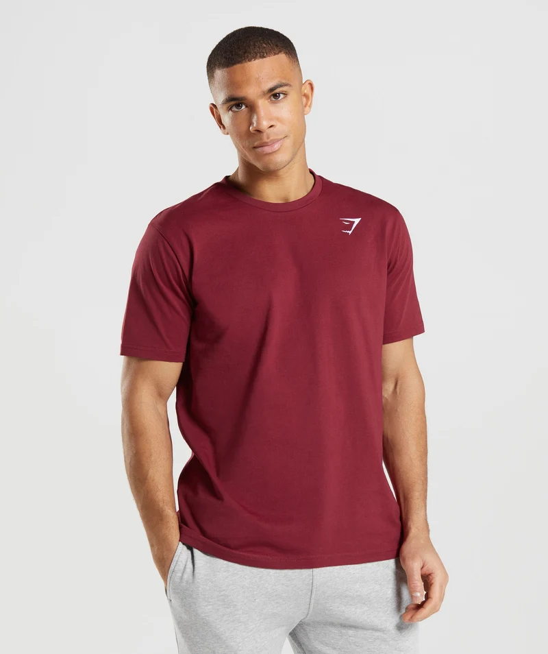 Gymshark Crest T-Shirt - Red