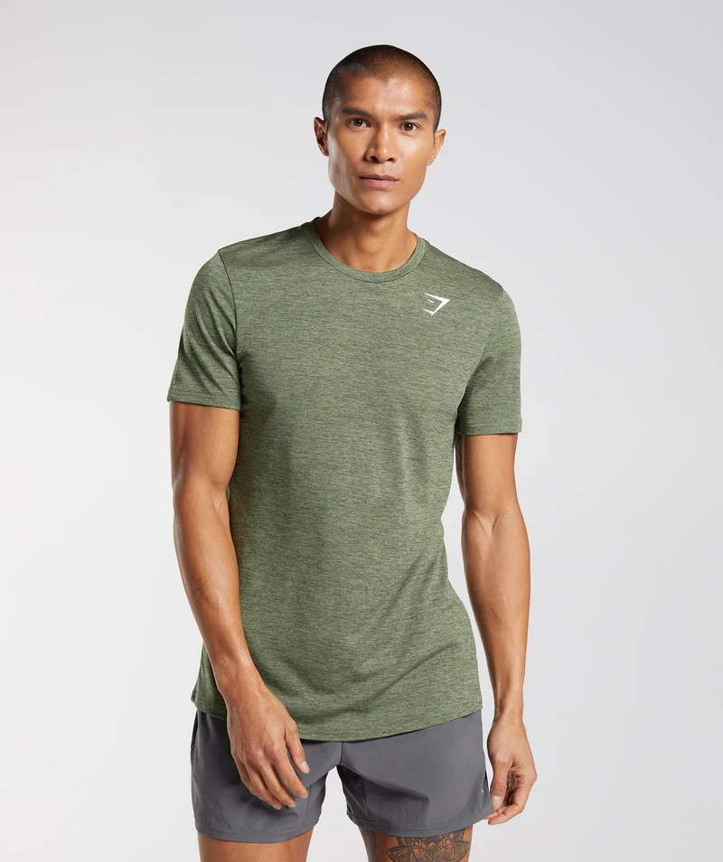 Gymshark Arrival Marl T-Shirt - Green