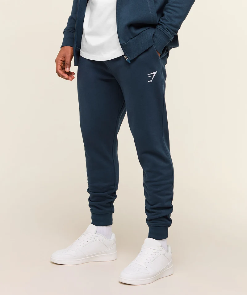 Gymshark Crest Joggers - Navy
