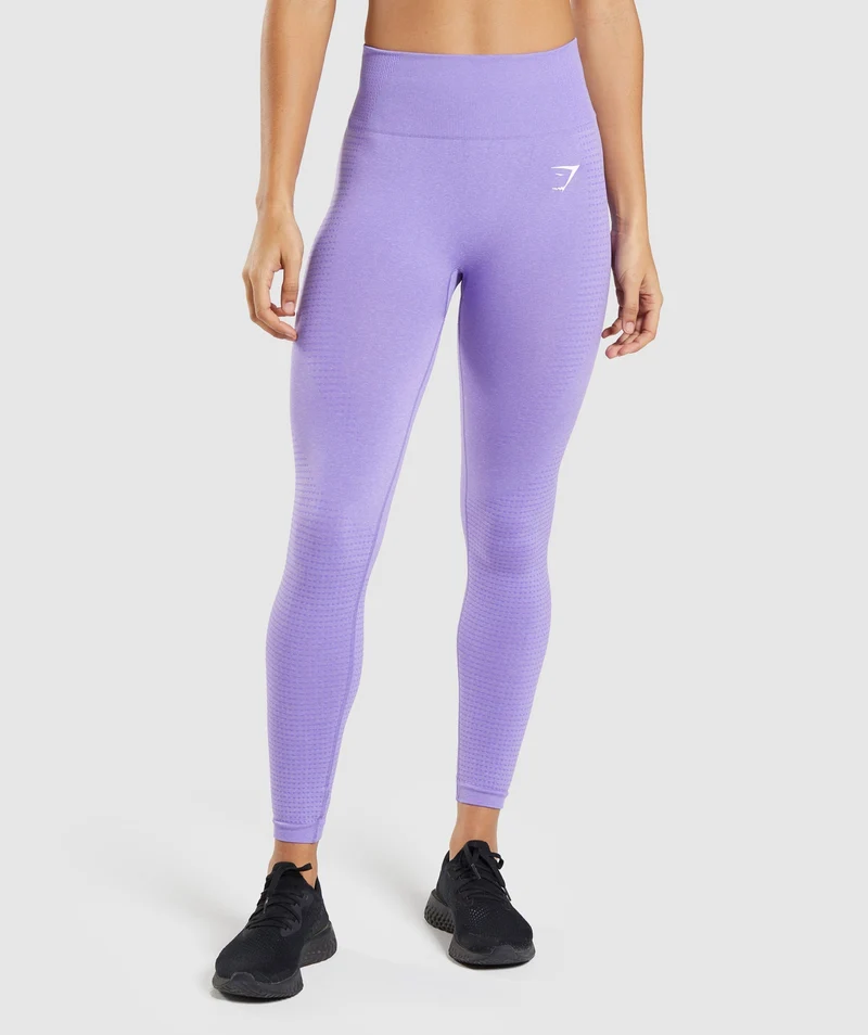 Gymshark Vital Regular Leggings - Bright Purple/ Marl