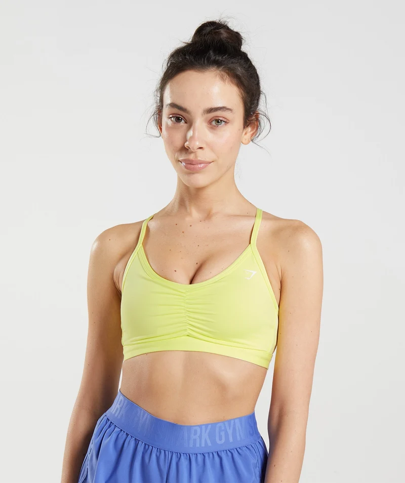 Gymshark Ruched Sports Bra - Green