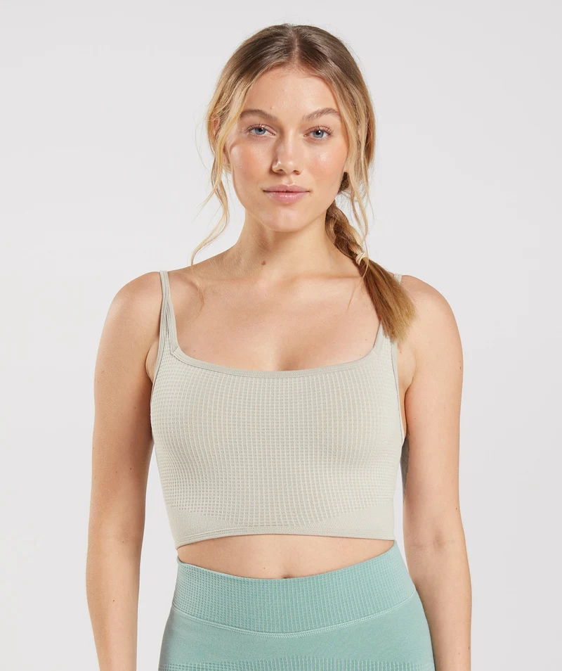 Gymshark Pause Seamless Bralette - Pebble Grey