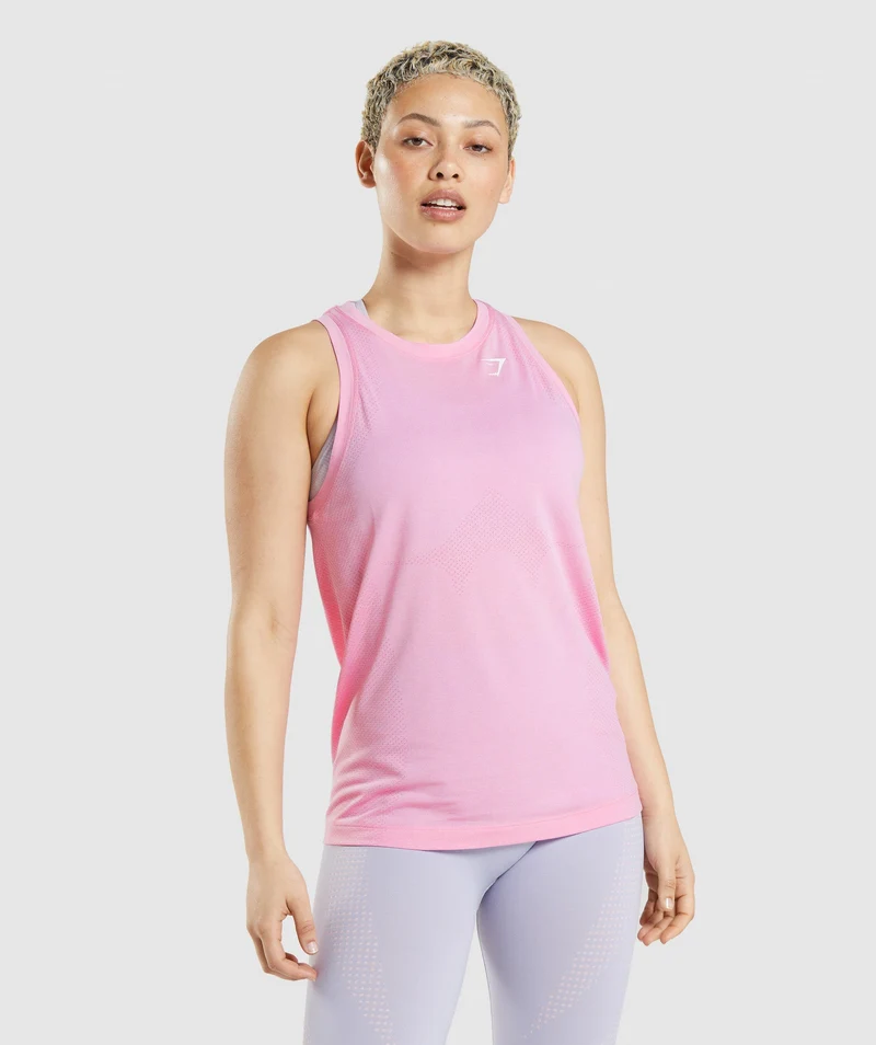Gymshark Vital Light Tank - Sorbet Pink/ Marl