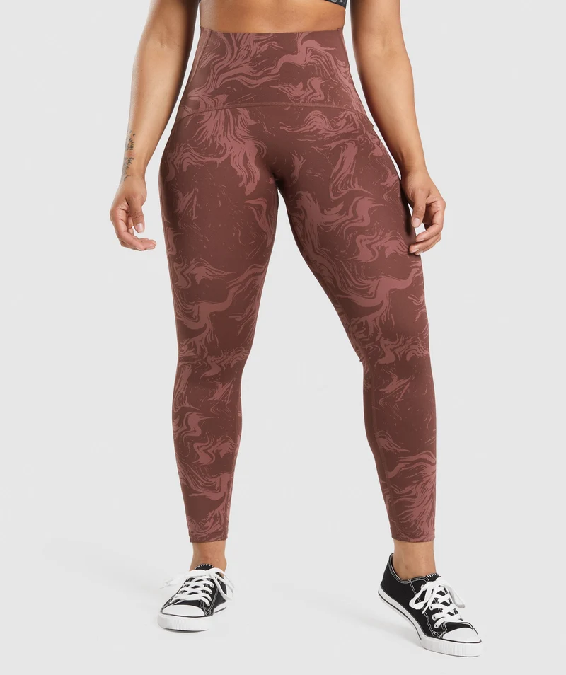 Gymshark Waist Support Leggings - Brown