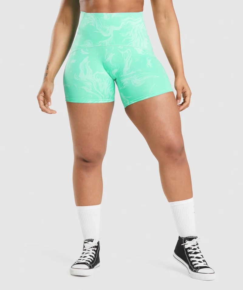 Gymshark GS Power High Rise Shorts - Bright Turquoise