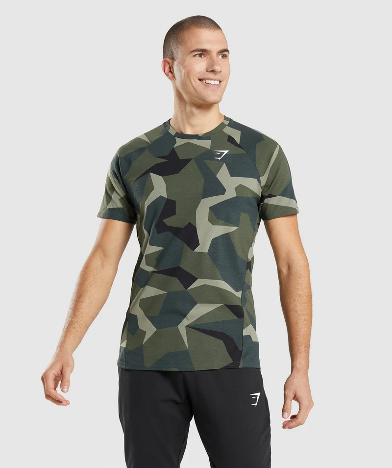 Gymshark Critical T-Shirt - Obsidian Green