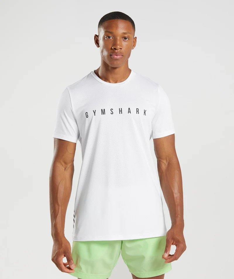 Gymshark Sport Graphic T-Shirt - White