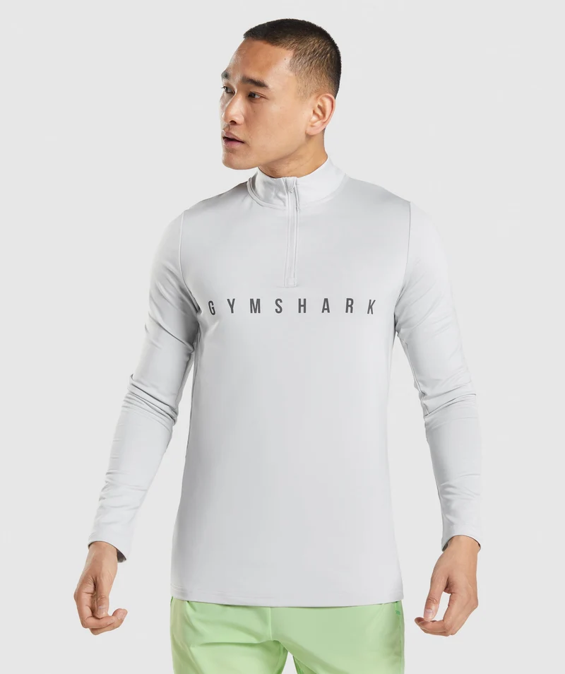 Gymshark Sport 1/4 Zip - Light Grey