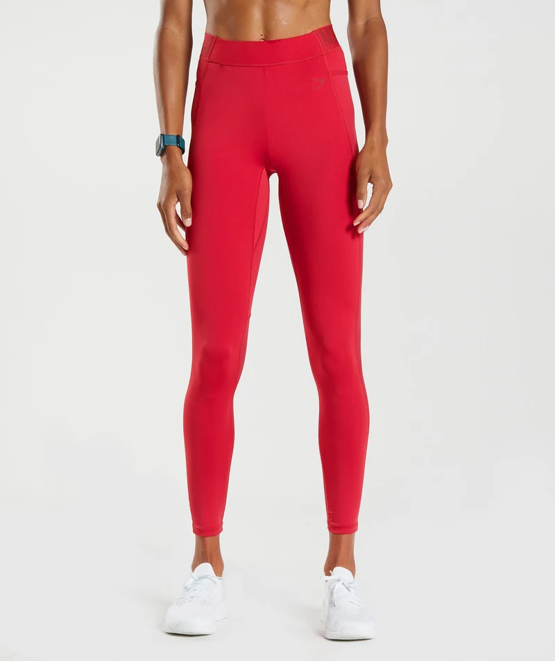 Gymshark Training Brandmark Leggings - Red
