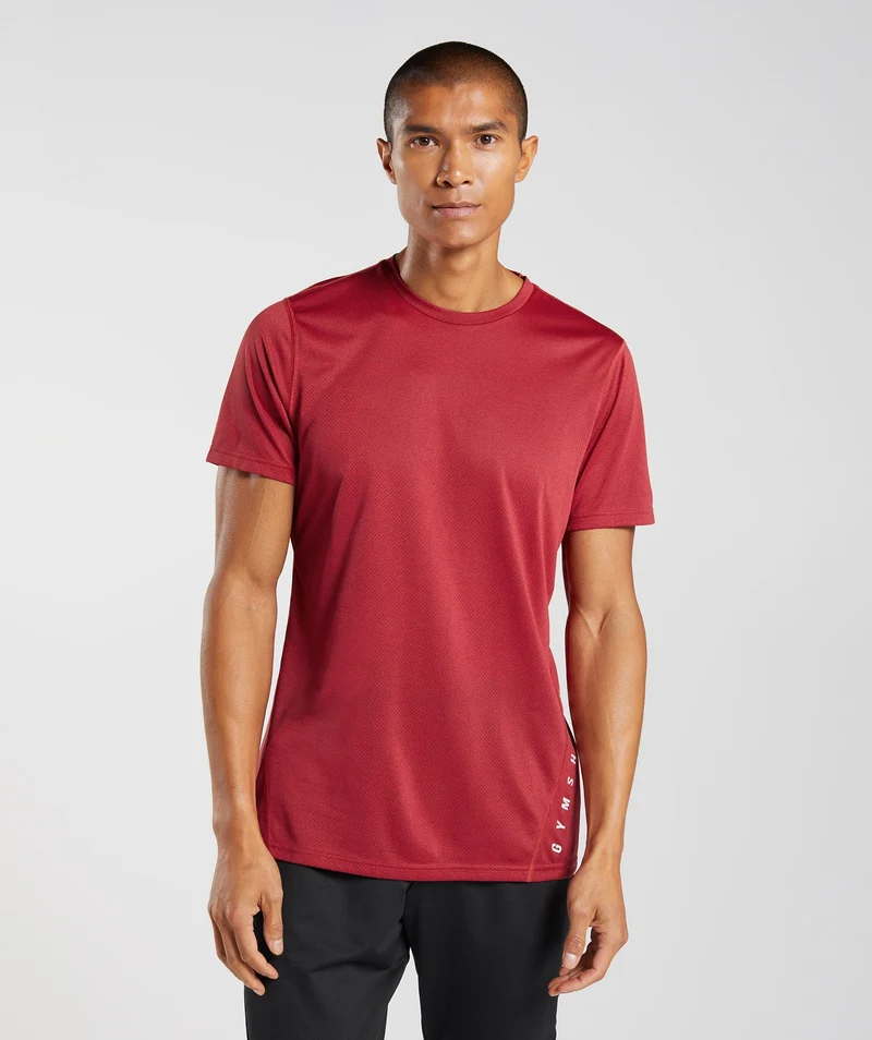 Gymshark Sport Short Sleeve T-Shirt - Red