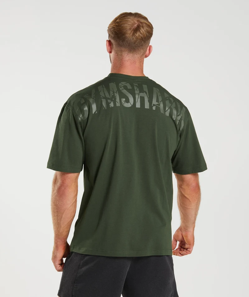 Gymshark Power T-Shirt - Moss Olive