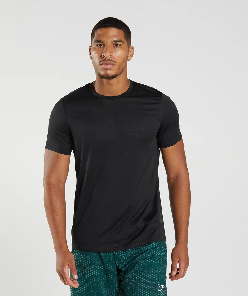 Gymshark Sport Short Sleeve T-Shirt - Black/Black Marl