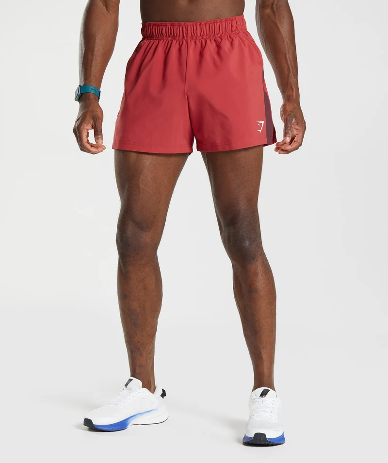 Gymshark Sport 5" Shorts - Salsa Red/Baked Maroon