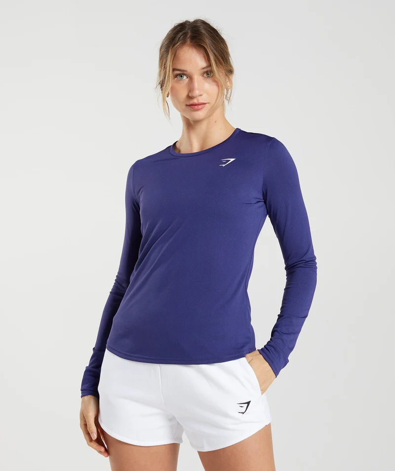 Gymshark TRAINING LONG SLEEVE TOP - Purple
