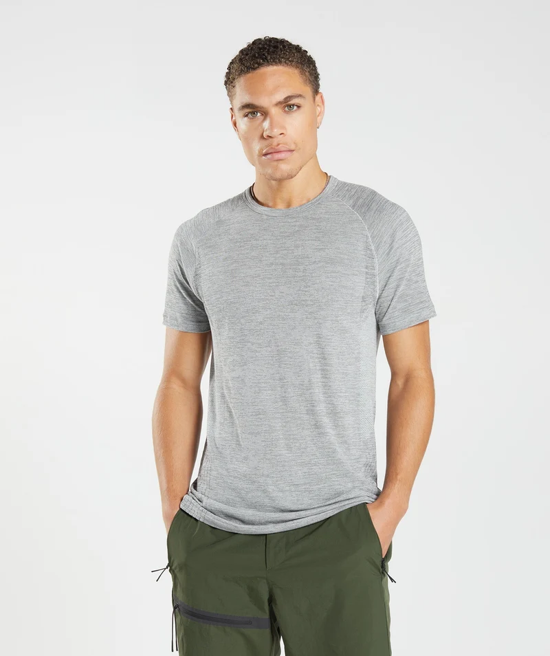 Gymshark Retake Seamless T-Shirt - Grey