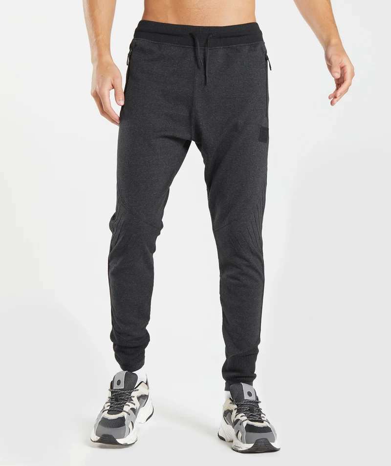 Gymshark Retake Knit Jogger - Black Marl/Black