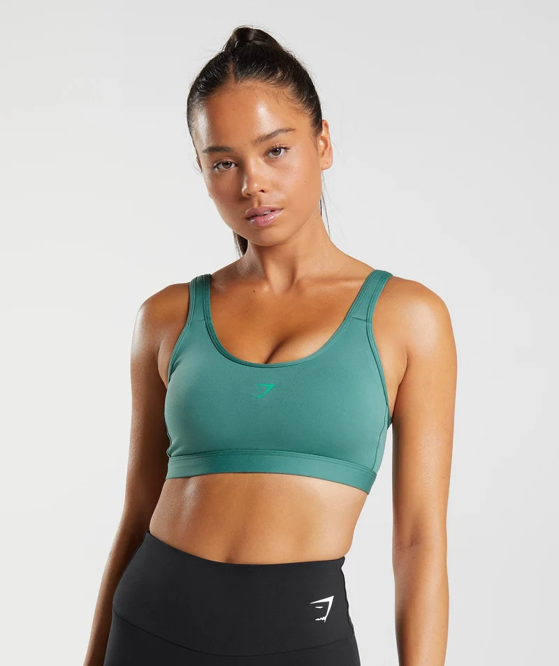 Gymshark Fraction Sports Bra - Green