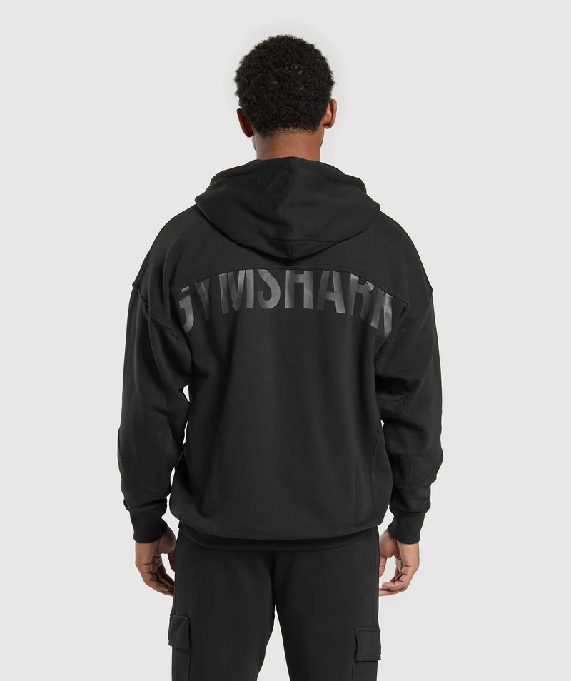 Gymshark Power Zip Up Hoodie - Black