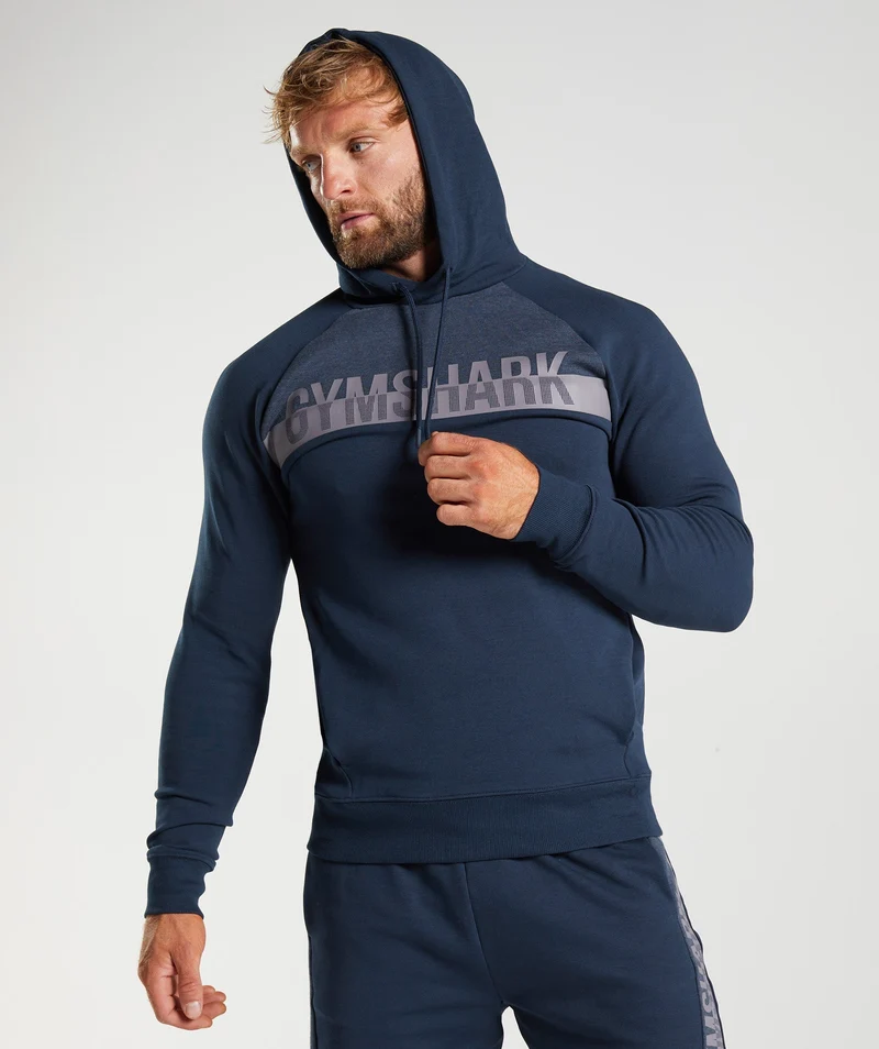 Gymshark Bold React Hoodie - Navy