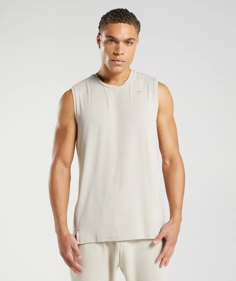 Gymshark Studio Tank - Pebble Grey