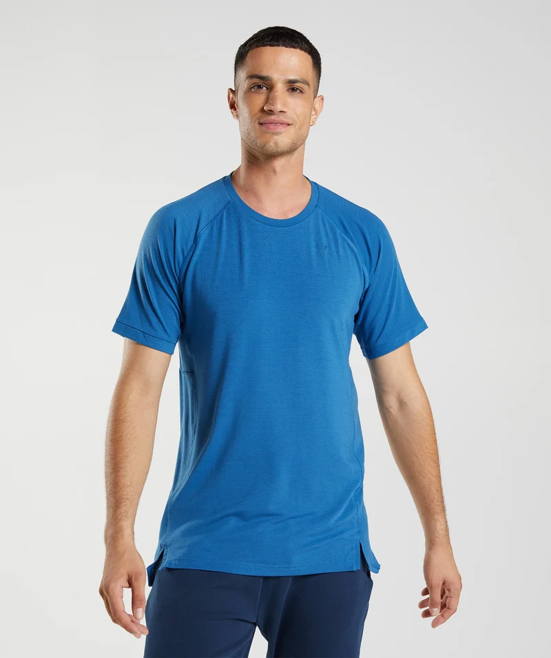Gymshark Studio Breathe T-Shirt - Lakeside Blue
